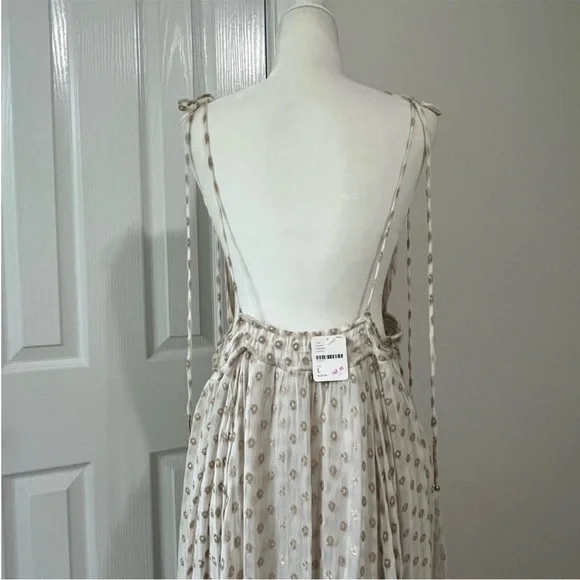 Free People Gold And Cream Maxi Dress - Picture 13 of 15